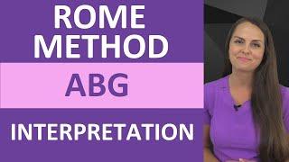 ABGs Interpretation ROME Method Explained | Arterial Blood Gas Problems Made Easy