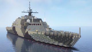 Minecraft USS Freedom Littoral Ship Tutorial (1/2)