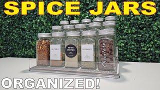 Get these Glass Spice Jars for organizing your spices!