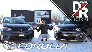 Buying a used Toyota Corolla? Helpful info, review and comparison of a 2014 Corolla S and Corolla LE