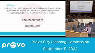 Provo City Planning Commission | September 11, 2024