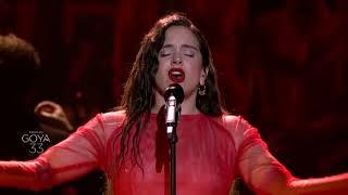 Rosalía canta en los Goya 2019 'Me quedo contigo'