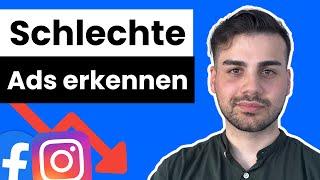 Anzeichen schlechter Facebook Ads