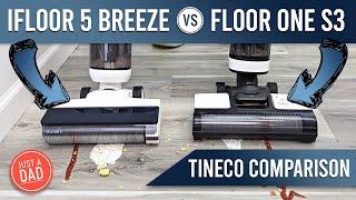 Tineco iFloor 5 Breeze vs ONE S3 Cordless Wet Dry Vacuum Floor Cleaner & Mop COMPARISON