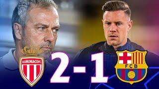 MONACO VS BARCELONA [2-1], UEFA CHAMPIONS LEAGUE 2024/25 - MATCH REVIEW