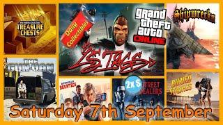 2x Ca$h Street Dealers, LS Tags,  Gun Van, Shipwreck Location & more Saturday Sept 7th- GTA V Online