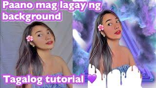 PAANO LAGYAN NG BACKGROUND ANG PICTURE GAMIT ANG PICSART | PAANO MAG EDIT SA PICSART Part 3 Tutorial