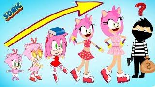 Sonic3 Cartoon Sonic Amy Rose Growing Up Compilation - Sonic The Hedgehog 2024 - Kim Jenny 100