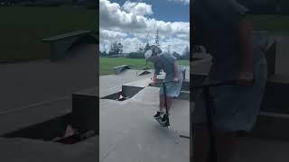 5.0 grind on scooter  #grinds #scootering #pro