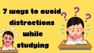 7 ways to avoid distractions while studying#englishstudytips #motivation #tips #shorts #Youtube