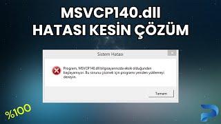 Msvcp140.dll Hatası Kesin Çözüm [2024] GÜNCEL!