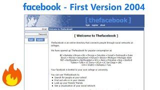 Facebook First Version from version 1 to till Date - Facebook Old version - Full Facebook history