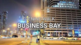 Dubai Evening Walk 4K | Business Bay | United Arab Emirates 