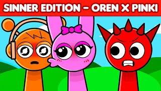 Incredibox Sprunki Sinner Edition But With Oren X Pinki Kiss (ALL Reactions)