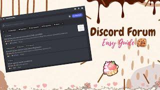 ˚ ༘ ⋆｡˚ Discord Forum channel | Discord Tutorial