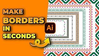 How to Make a Border in Illustrator - Create Decorative Borders Around a Shape