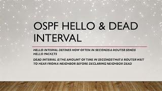 OSPF Hello Dead interval