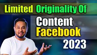 Limited Originality of Content Fix | Limited Originality of Content Solution|Restricted monetisation