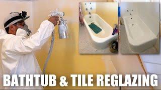 HOW TO REPAIR a BATHTUB & TILE | Bathtub & Tile Reglazing | DP TUBS