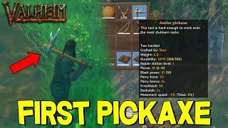 How to Get your First Pickaxe in Valheim (Antler Pickaxe Guide)