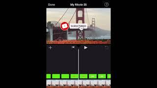 How to add animated subscribe button in imovie