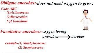 AEROBIC BACTERIA, ANAEROBIC BACTERIA MNEMONICS