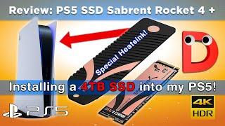 Installing the Sabrent 4TB + heatsink M.2 SSD into PlayStation 5 (PS5) | Review | Benchmark I Test