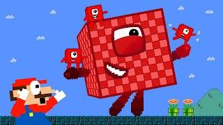 Super Mario | Numberblocks 1000: Big Trouble in Maze | Game Animation