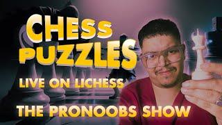 Solving Lichess Puzzles Live! FT @thepronoobsshow FT @revealyt666