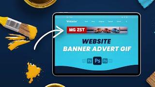 How to Create Professional GIF Animation for banners advertising website #phtoshop Tutorial 2023