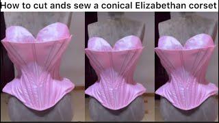 DIY : HOW TO CUT AND SEW A CONICAL ELIZABETHAN CORSET #video  #viral corset