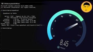 How to do an Internet Speed test on CMD