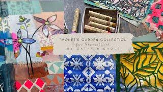 Introducing: "Monet's Garden Stencils" by Cathy Nichols for StencilGirl!