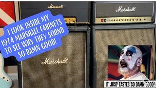 Taking The Backs Off My 1974 Marshall Cabinets To See Why They Sound So Damn Good!