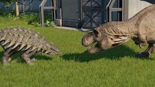 T-Rex VS Ankylosaurus - Jurassic World Evolution