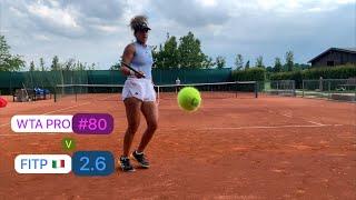 WTA PRO Mayar Sherif vs Male Amateur - WTA 125k Parma Ladies Open