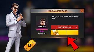 GET SKYLER CHARACTER  WITHOUT DIAMONDS  FREE FIRE