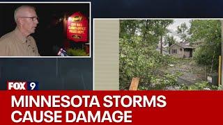 Minnesota storms cause damage in Crosby, northern Minnesota