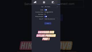 Hikvision DVR Offline Problem | Part 1 #cctv #cctvcamera #hikvision