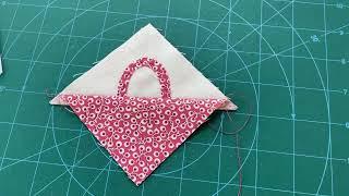 Making a basket patchwork block @juliacrosspatch