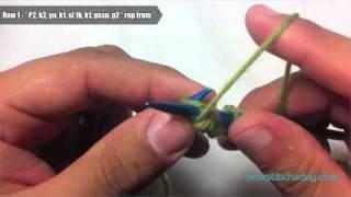 New Stitch A Day: How to Knit The Chain of Hearts Stitch