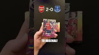 Can I predict ARSENAL vs EVERTON using these PANINI ADRENALYN PACKS!? LAST MATCH!! #shorts