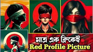 FACEBOOK Red Profile Picture | Viral Red Photo Editing | Ai Red Profile Picture