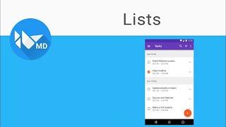 Kivy Tutorial 8 - Creating Lists | KivyMD