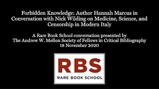 Forbidden Knowledge: Hannah Marcus & Nick Wilding in Conversation