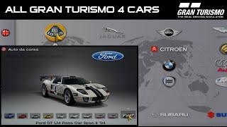 ALL the 721 CARS from Gran Turismo 4 PAL Version (feat the beautiful OST)