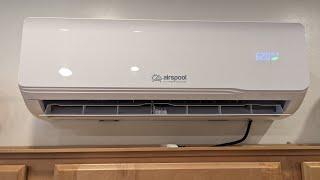 Airspool Mini Split HYBRID SOLAR ELECTRIC Air Conditioner AC & Heat Pump Unit Review