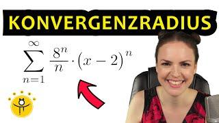 KONVERGENZRADIUS bestimmen Beispiel – Konvergenz von Reihen, Potenzreihen