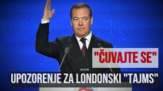 „Čuvajte se, u Londonu se svašta dešava“: Medvedev upozorio „Tajms“ zbog komentara o Kirilovu