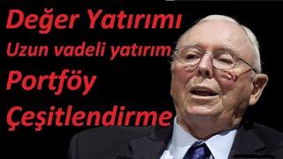 Değer yatırımı nedir | Portföy çeşitlendirme | Charlie Munger